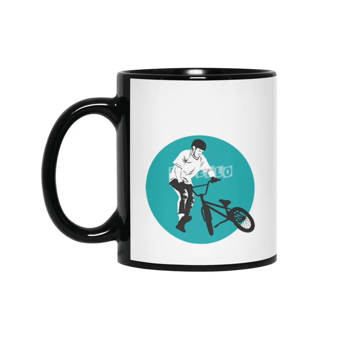 Lovely Bike Siyah Kupa