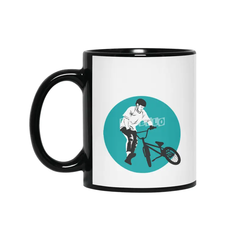 Lovely Bike Siyah Kupa
