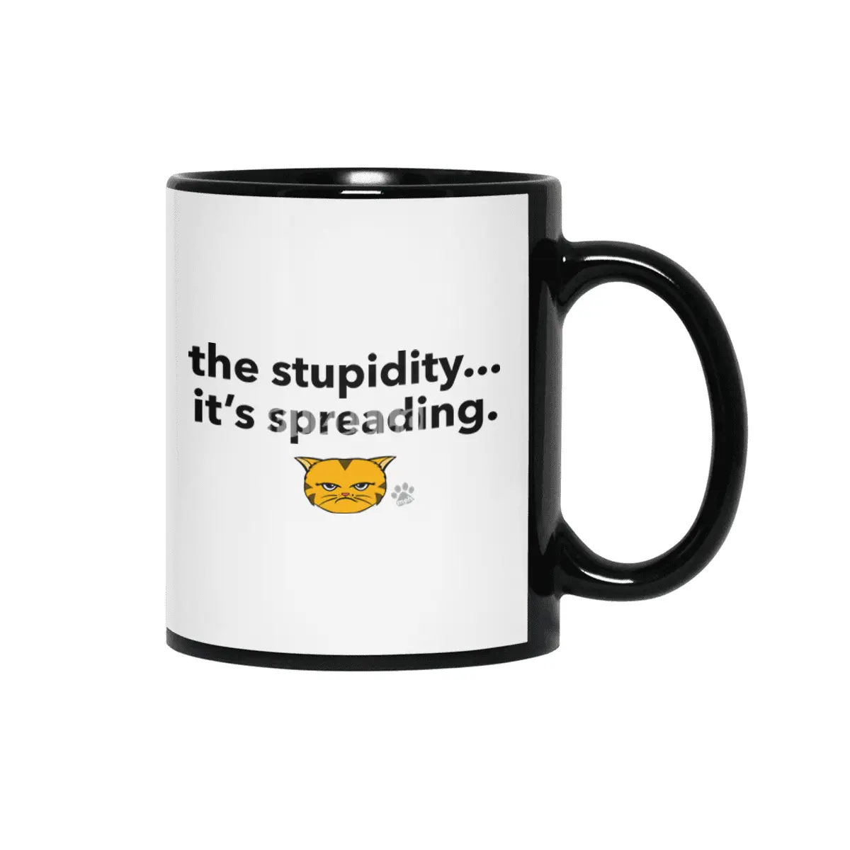 Meh Kitty - OrangeCat - the stupidity...it's spreading. Siyah Kupa
