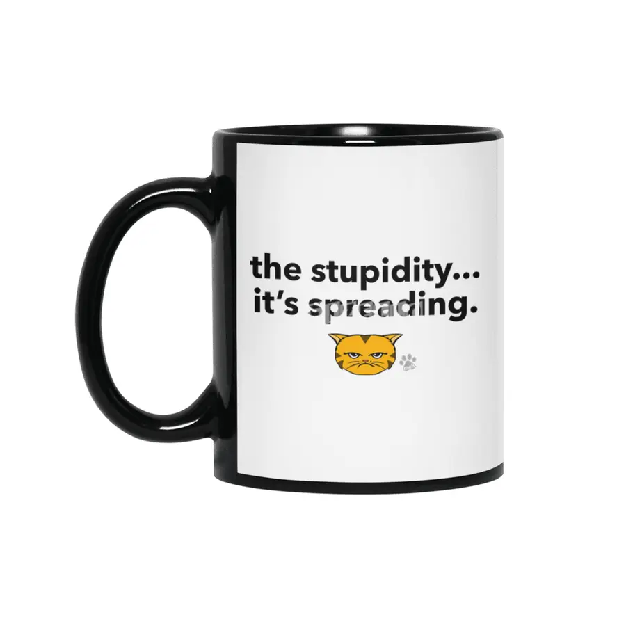 Meh Kitty - OrangeCat - the stupidity...it's spreading. Siyah Kupa