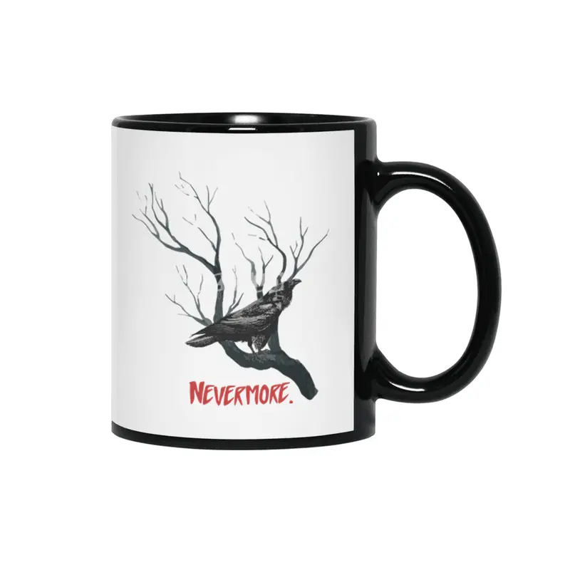 Nevermore Raven Siyah Kupa