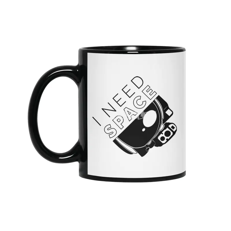 I Need Space - Black Siyah Kupa