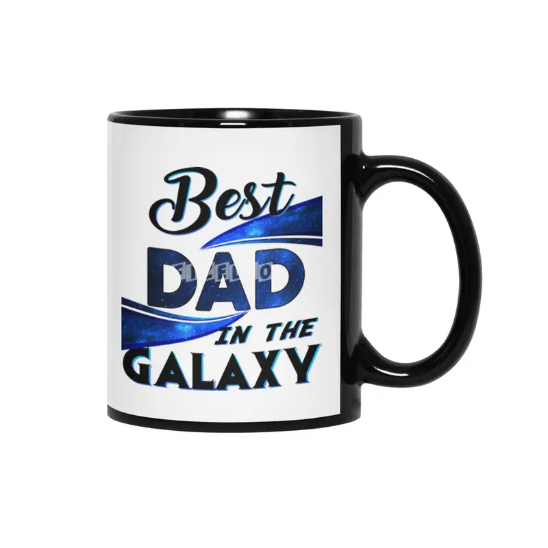 Best Dad in the Galaxy Siyah Kupa