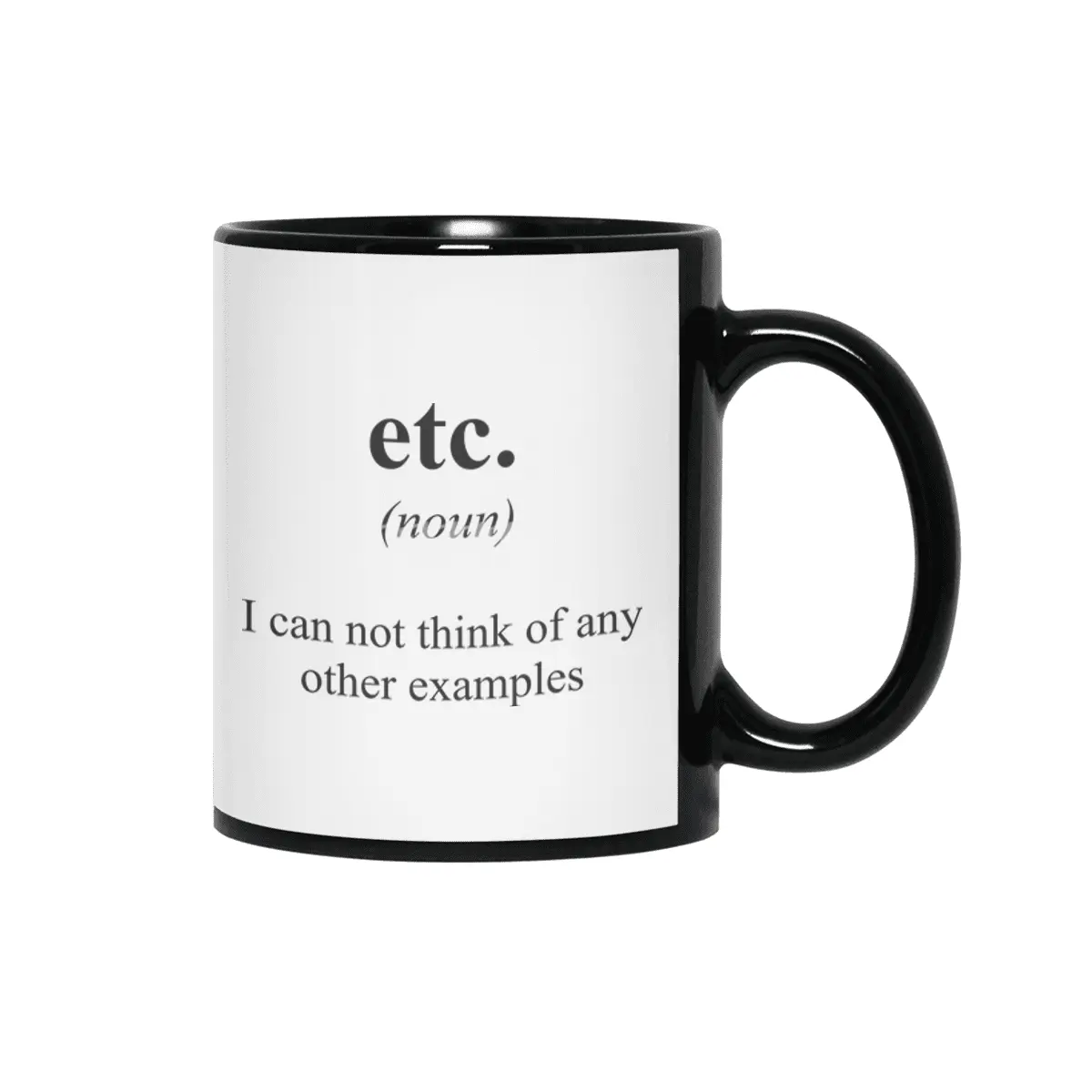 Etc. Alternative Dictionary Definitions Parody Siyah Kupa