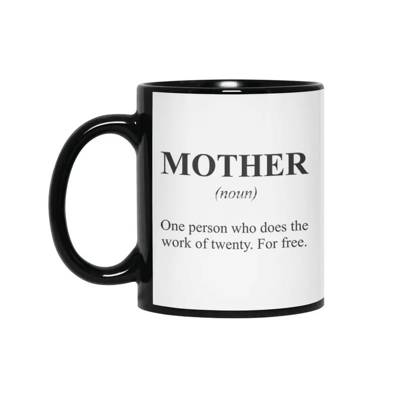 Mother Alternative Dictionary Definitions Parody Siyah Kupa