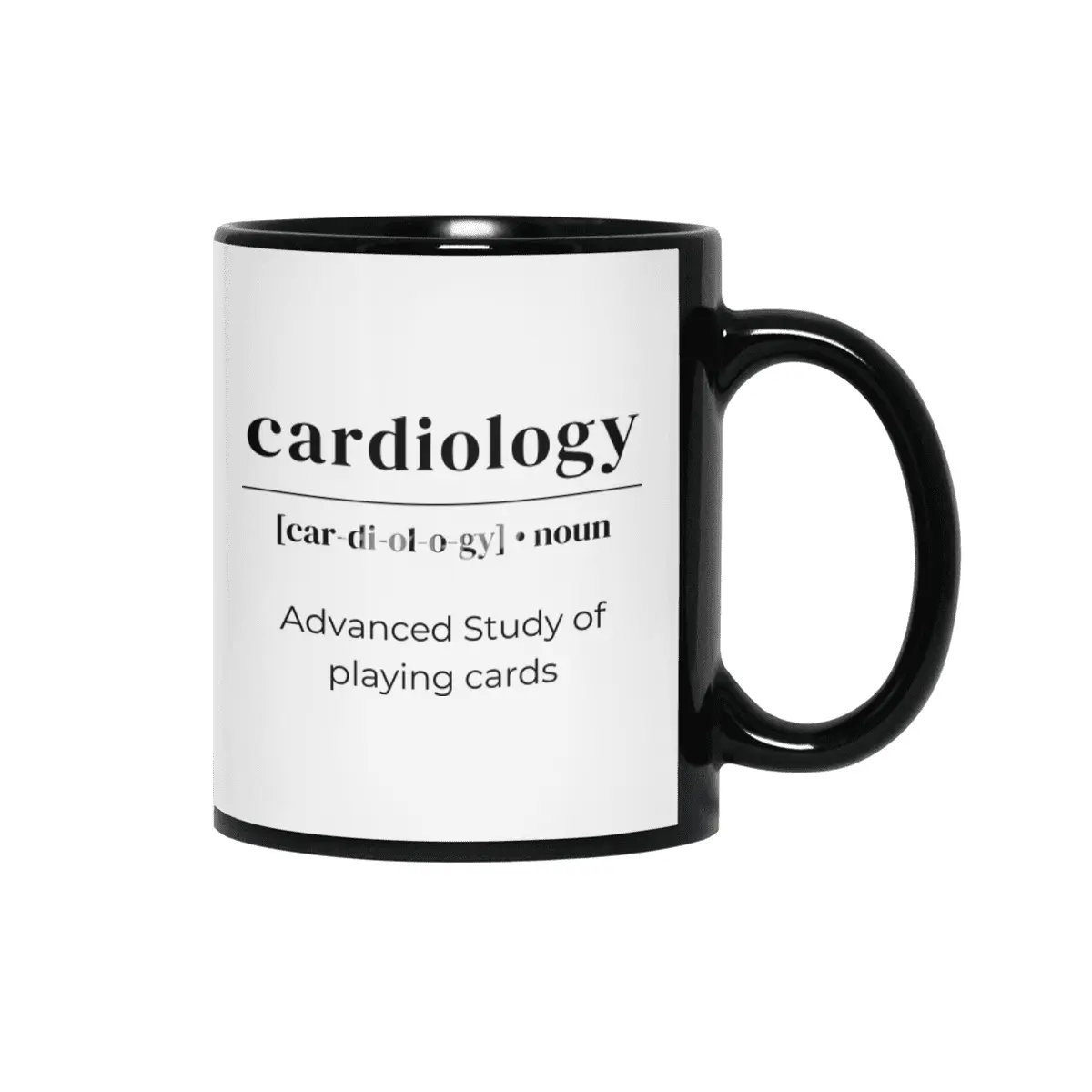 Cardiology Dictionary Definition - Advanced Study Of Playing Cards Siyah Kupa