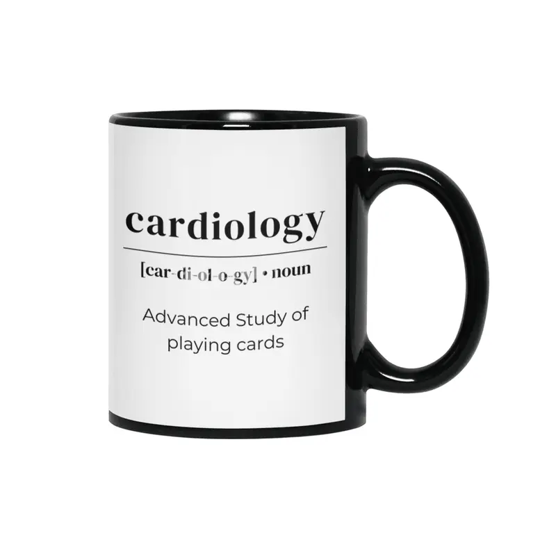 Cardiology Dictionary Definition - Advanced Study Of Playing Cards Siyah Kupa