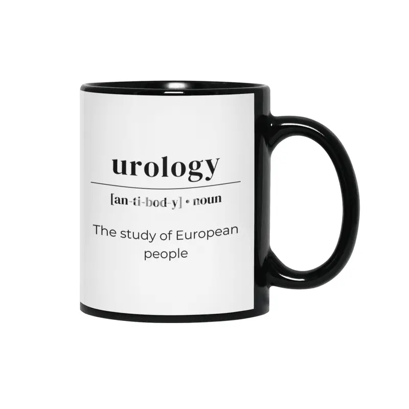 Urology Dictionary Definition - The Study Of European People Siyah Kupa