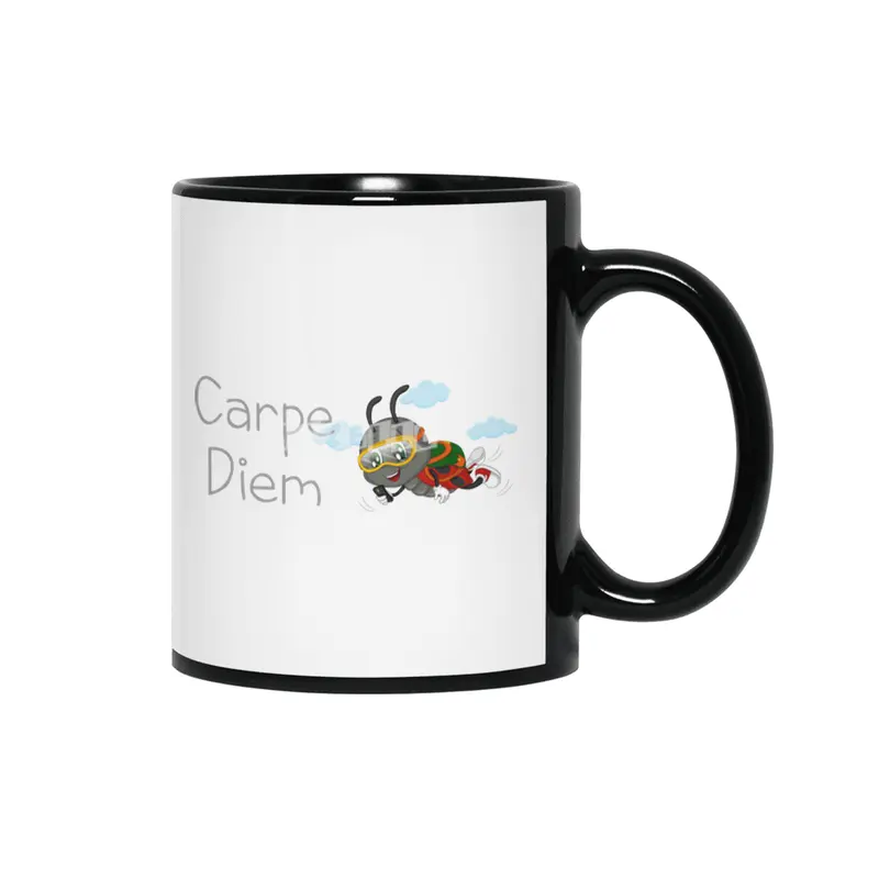Ladybug Carpe Diem Siyah Kupa