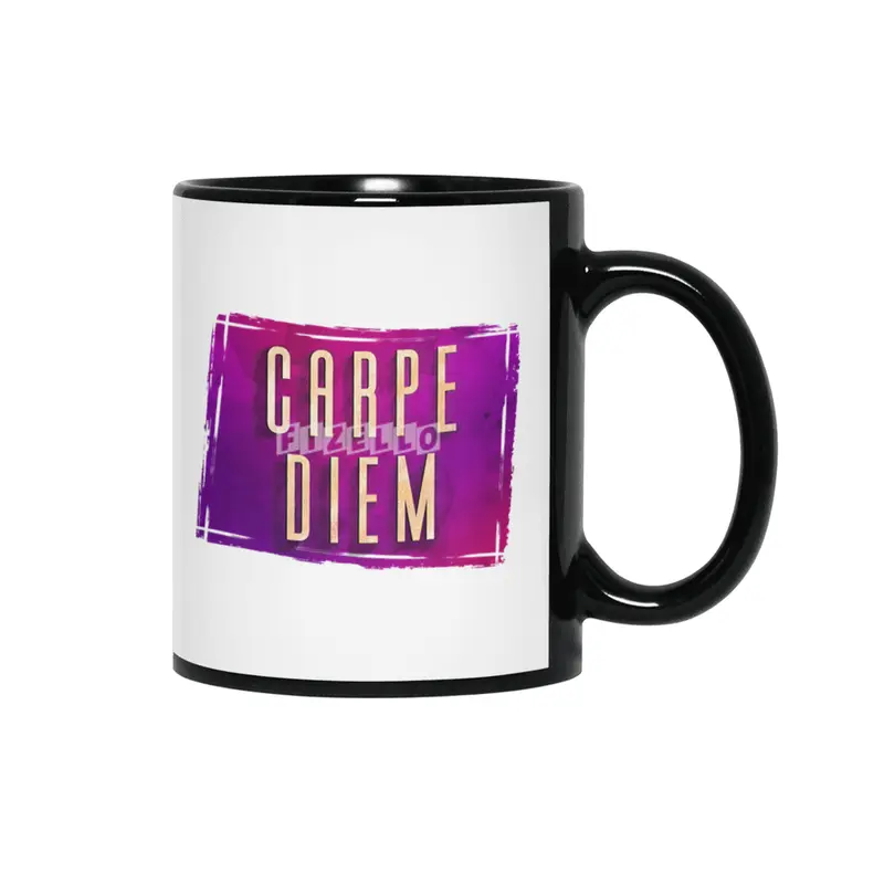 Carpe Diem Siyah Kupa