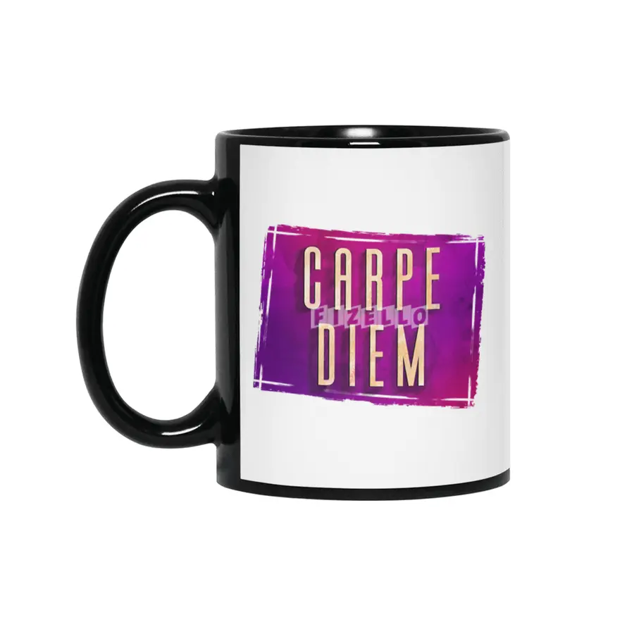 Carpe Diem Siyah Kupa