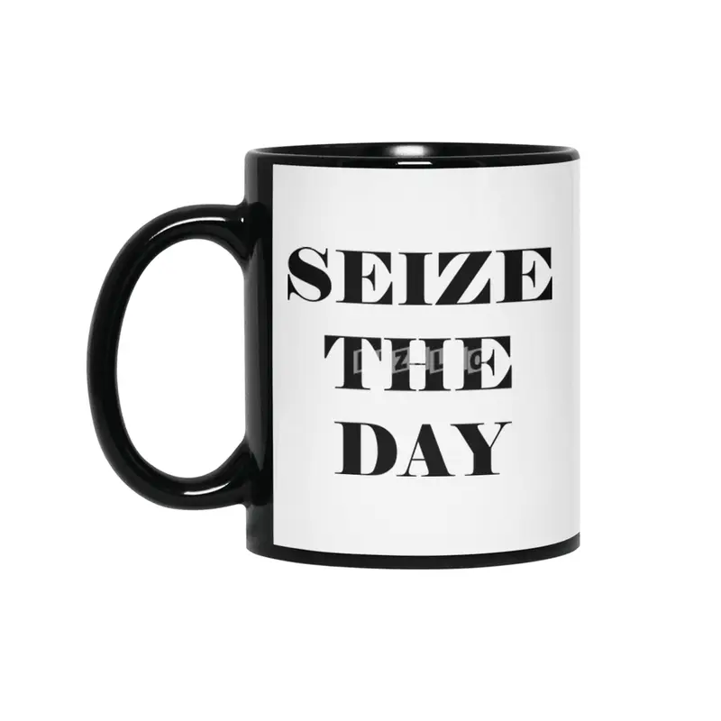 Use The Day Carpe Diem Gift Siyah Kupa