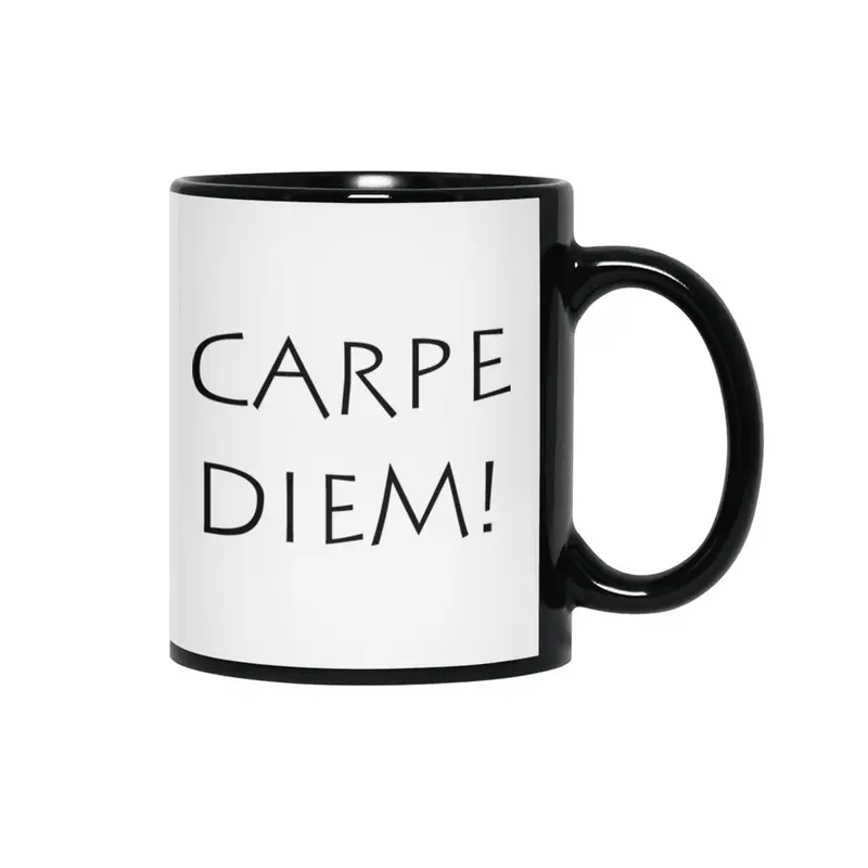 Carpe diem Siyah Kupa