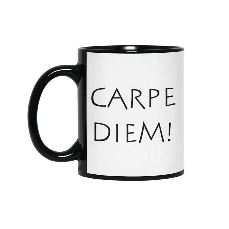 Carpe diem Siyah Kupa