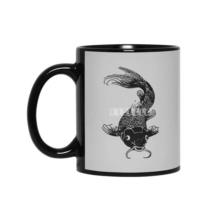 Koi Fish Funny Siyah Kupa