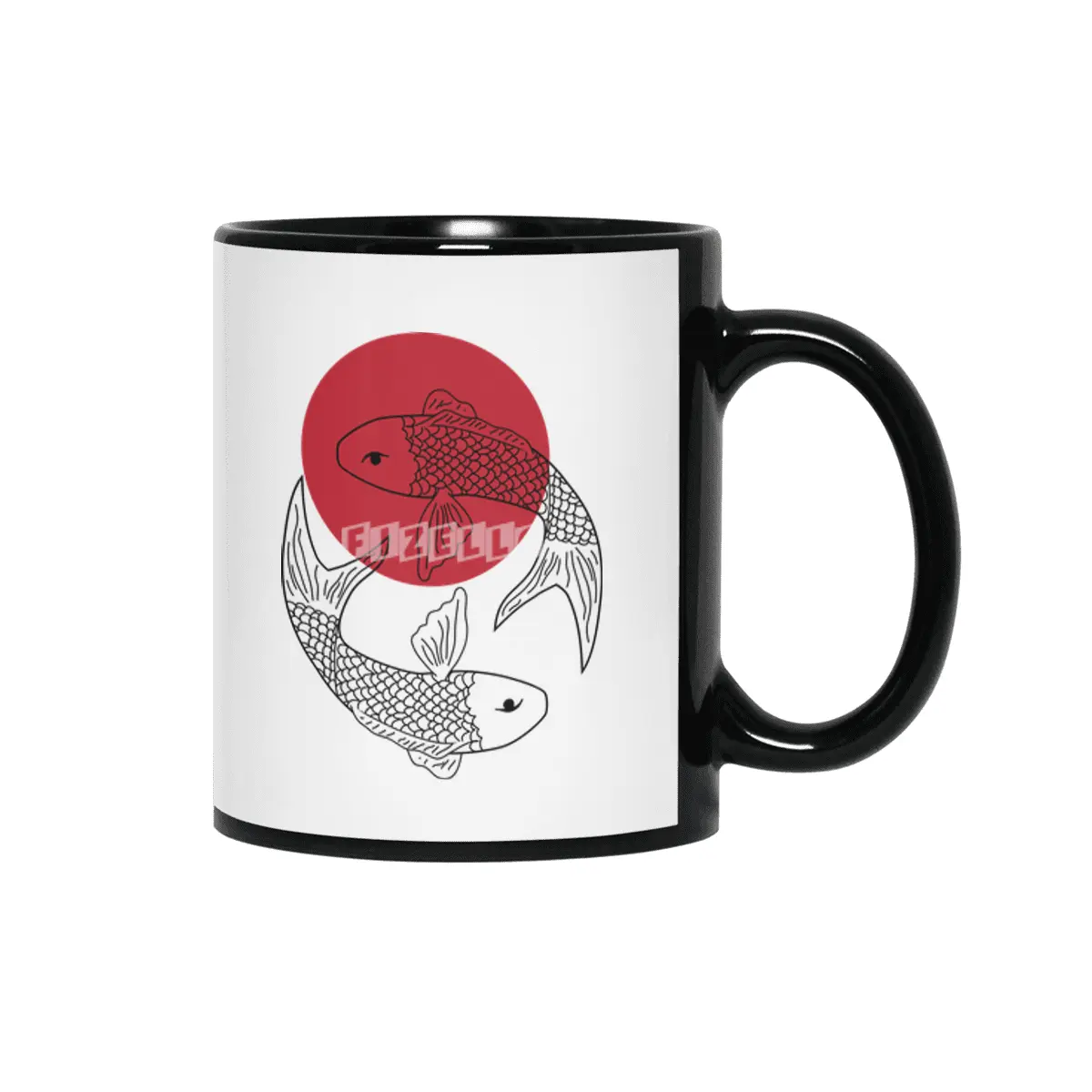 koi fishes Siyah Kupa
