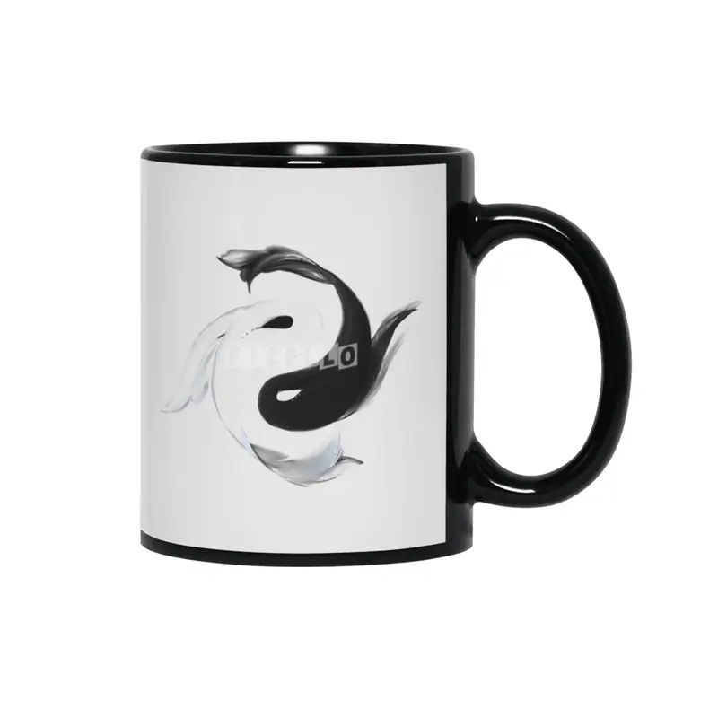 Koi Fish Siyah Kupa