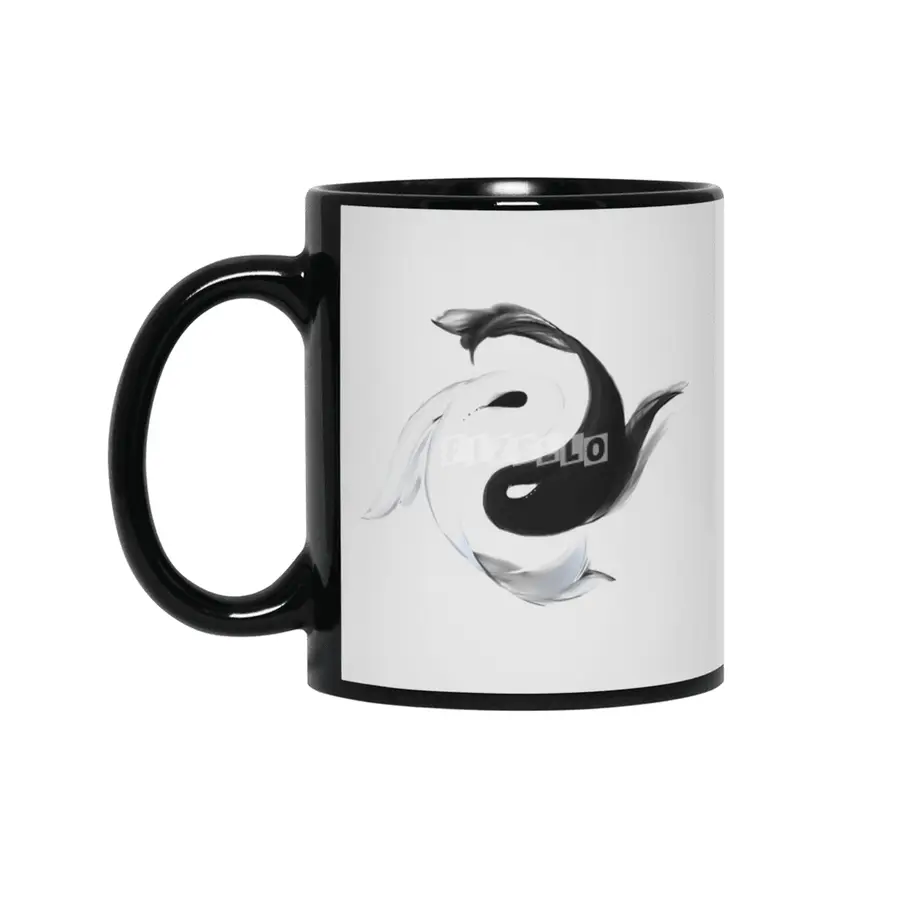 Koi Fish Siyah Kupa