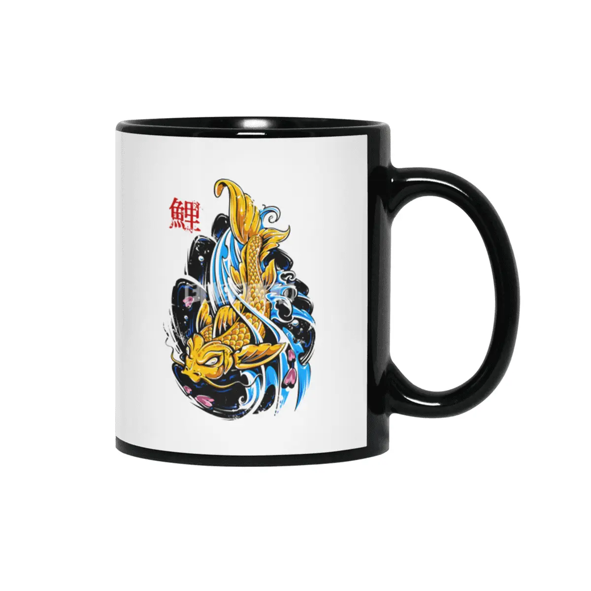 Koi fish Siyah Kupa