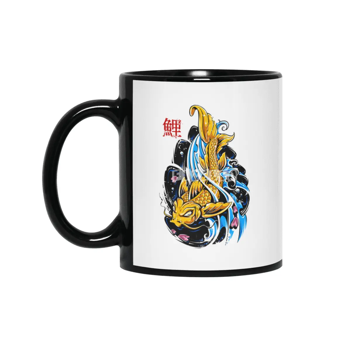 Koi fish Siyah Kupa