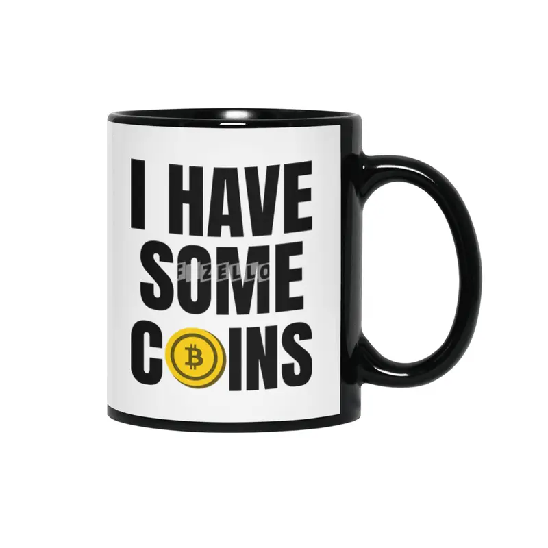I Have Some Coins,Bitcoin,BTC,Crypto,Cryptocurrency,Wallstreetbets,WSB Siyah Kupa