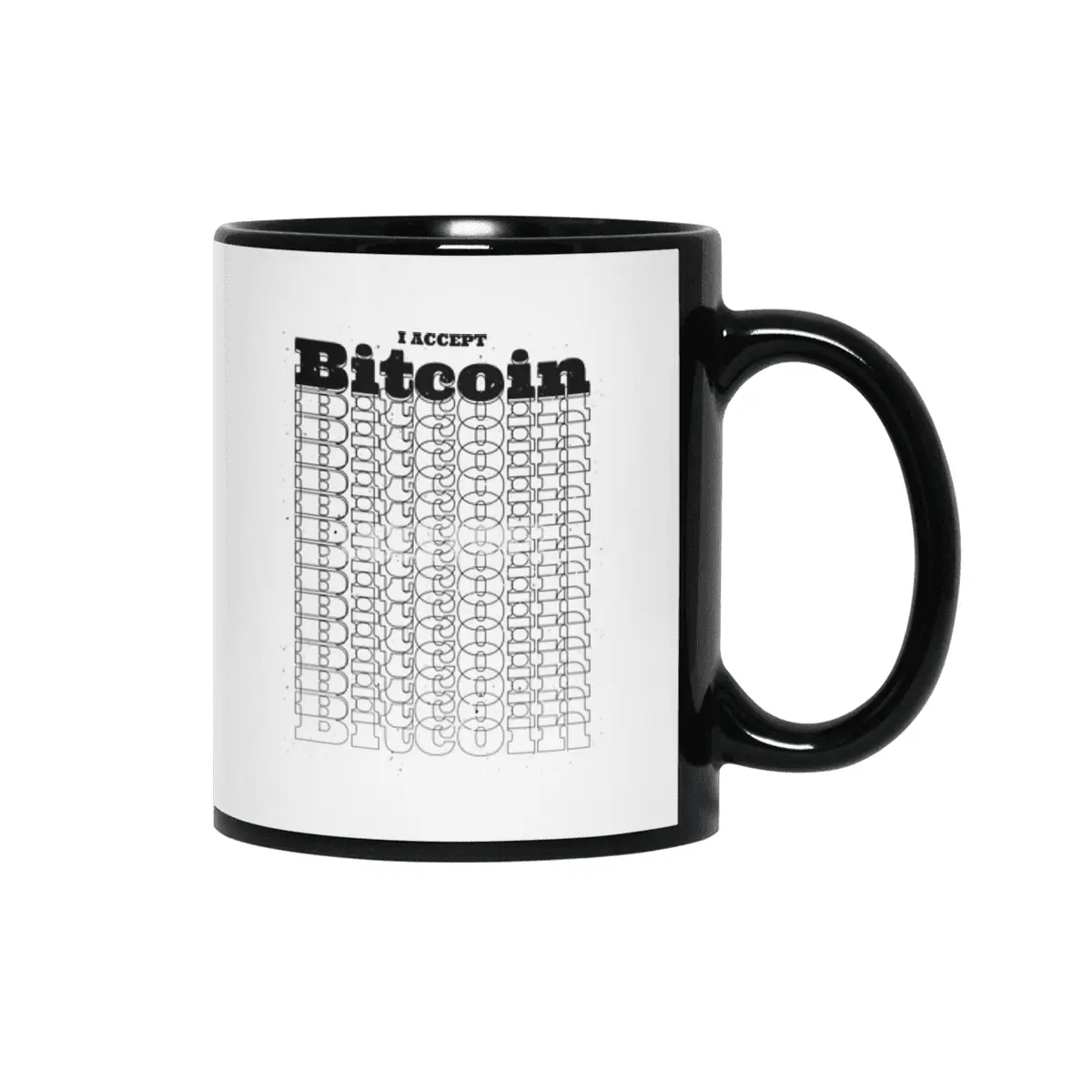 I accept Bitcoin Siyah Kupa