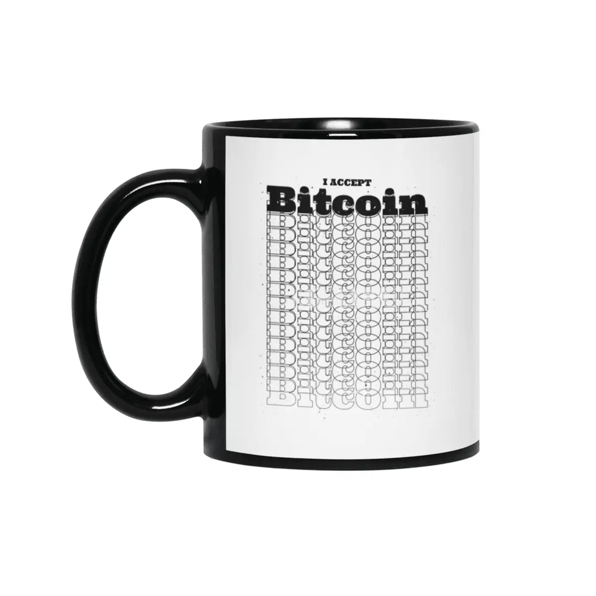 I accept Bitcoin Siyah Kupa