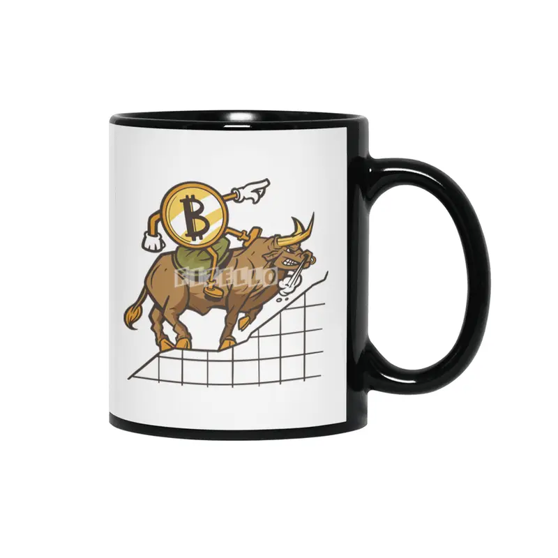 Bitcoin Bull Siyah Kupa
