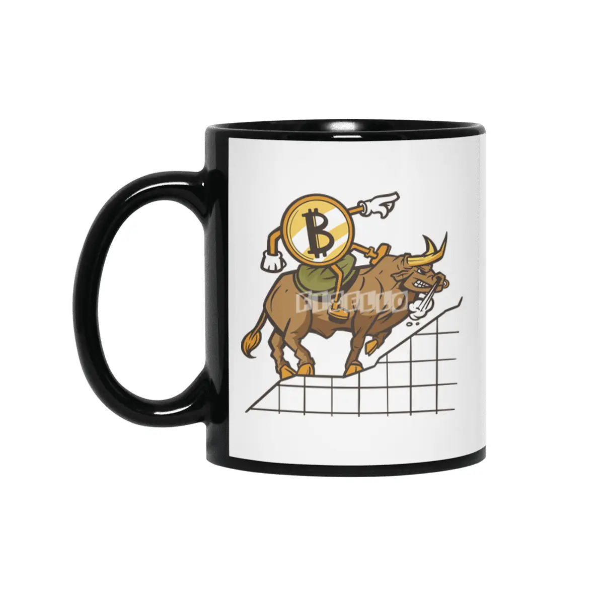 Bitcoin Bull Siyah Kupa