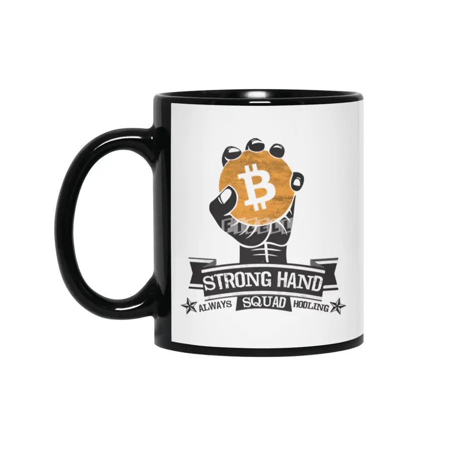 Bitcoin Strong Hand Squad (Light) Siyah Kupa