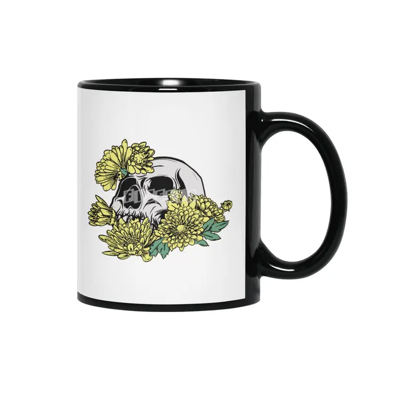 Beautiful Death Yellow Siyah Kupa