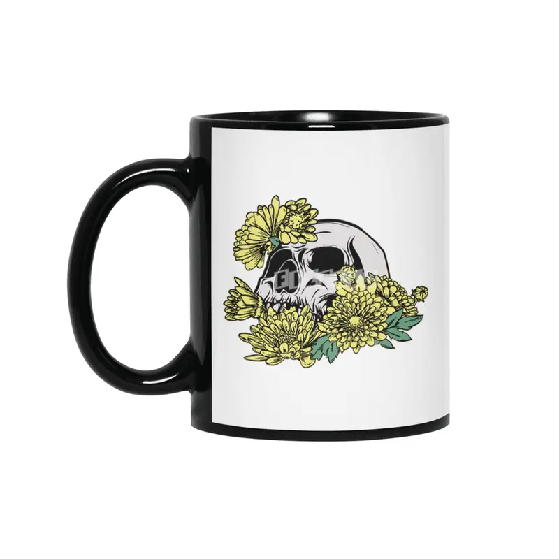 Beautiful Death Yellow Siyah Kupa