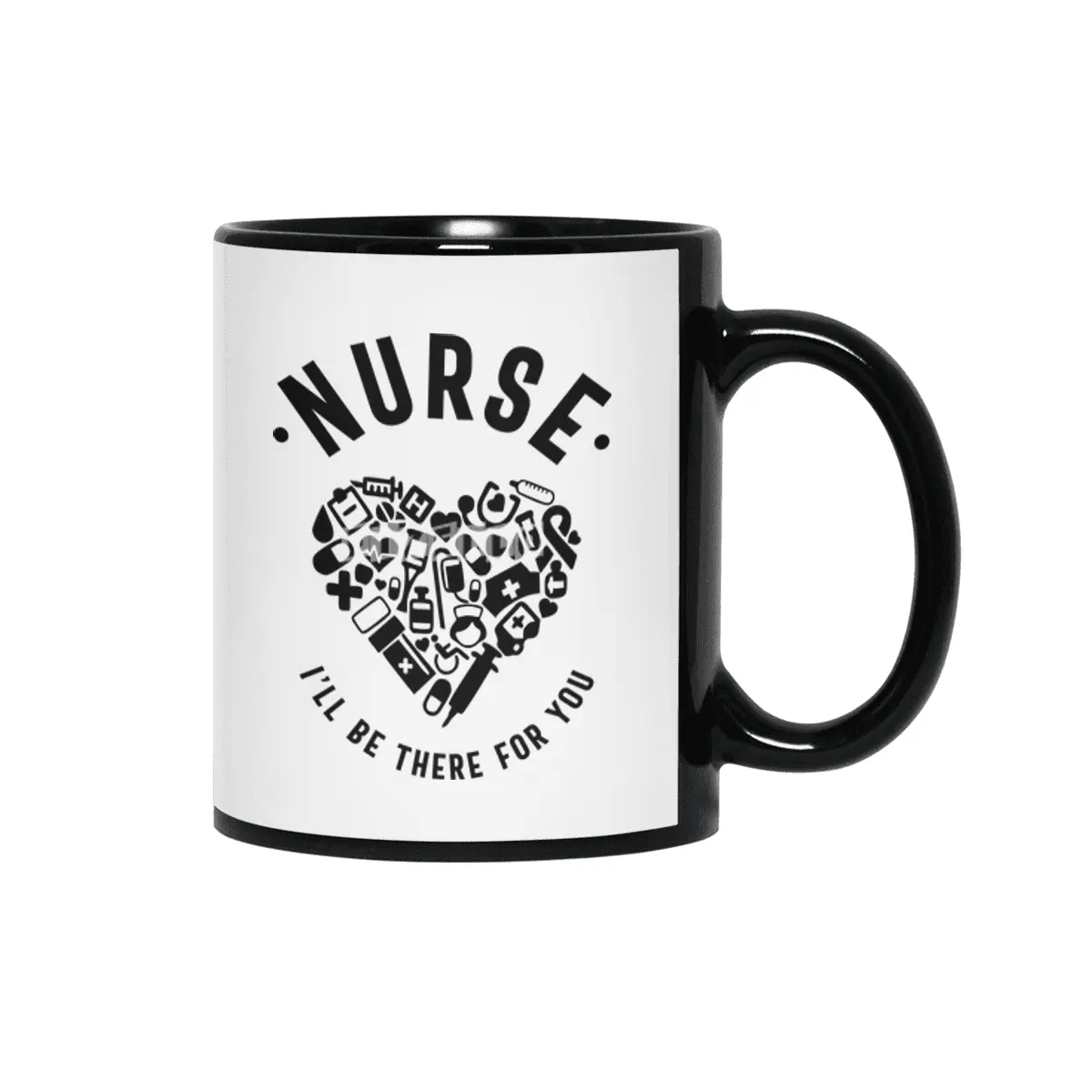 Nurse I'll Be There For You Siyah Kupa