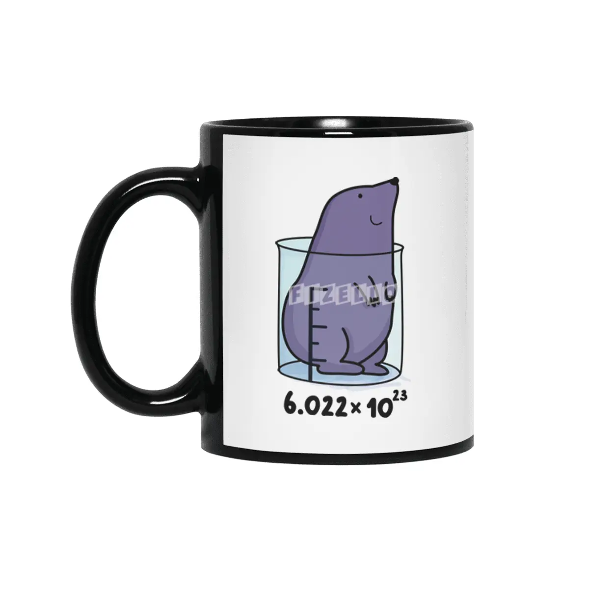 Chemistry Mole Cute Chemical Mol Pun Siyah Kupa
