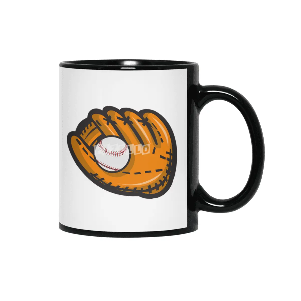 Baseball Glove Ball Retro Siyah Kupa