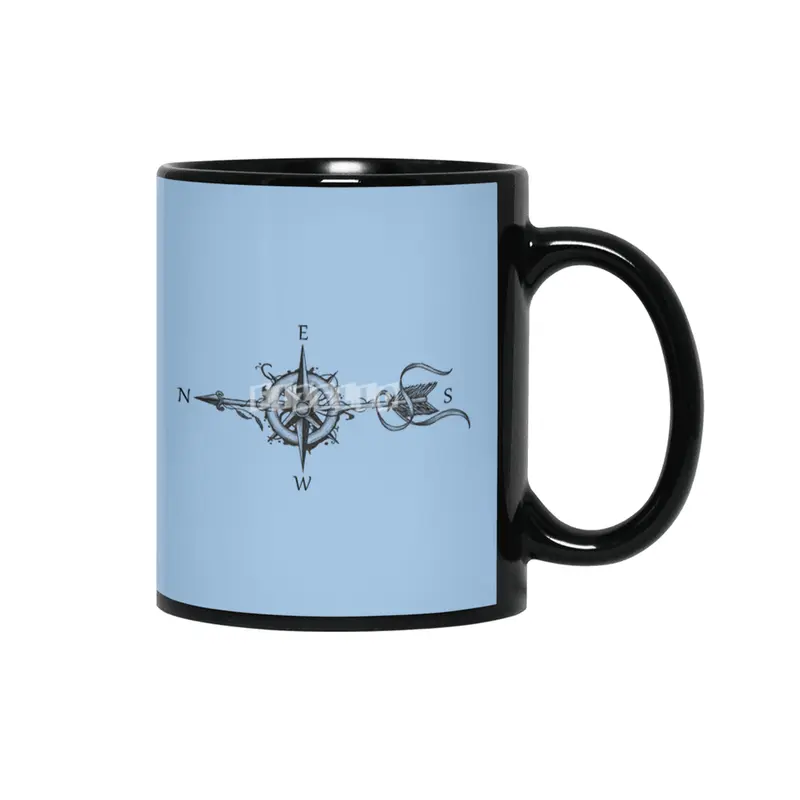 Compass with arrow Siyah Kupa