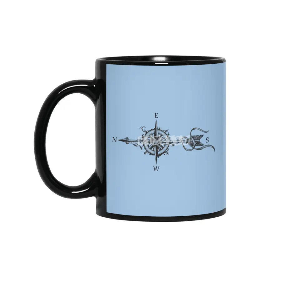 Compass with arrow Siyah Kupa