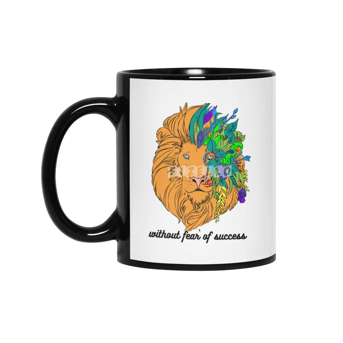 Lion Face Siyah Kupa