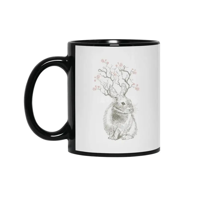 Forest Bunny Siyah Kupa
