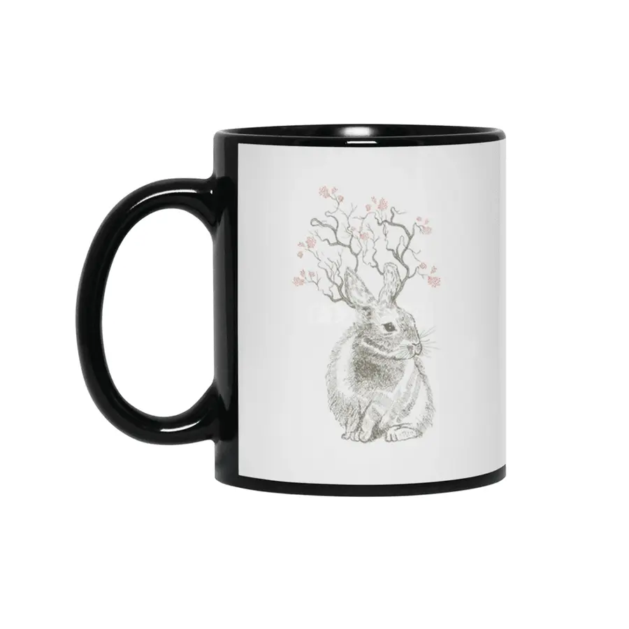 Forest Bunny Siyah Kupa