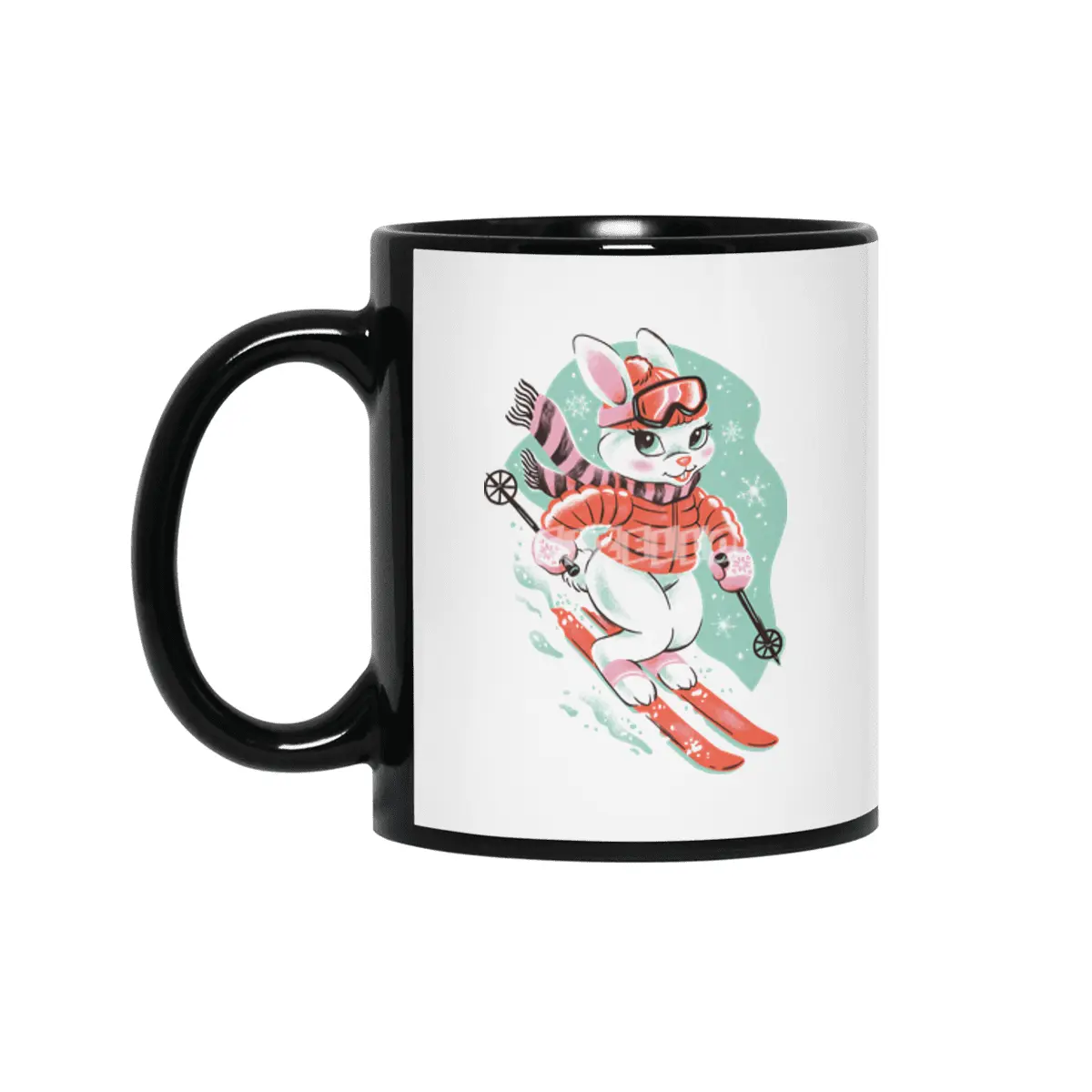 Ski Bunny Siyah Kupa