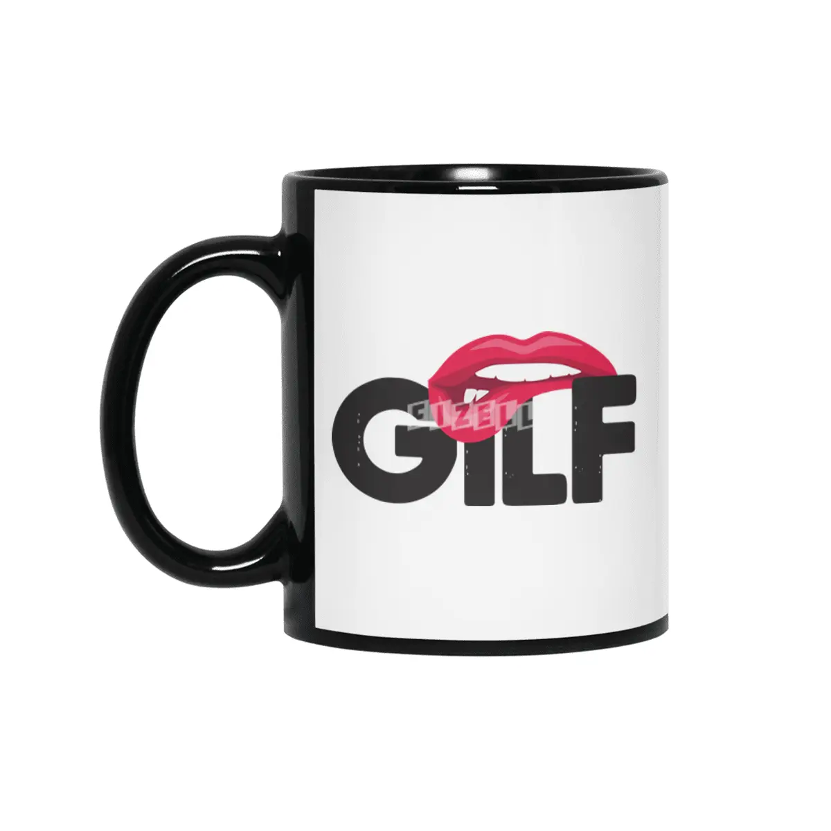 Funny Saying GILF Sarcastic T-Shirt Grandmother Grandfather Siyah Kupa