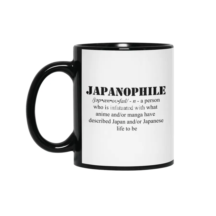 Sarcastic Japanophile (Black Text) Siyah Kupa