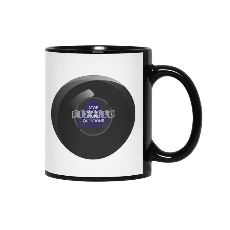 Sarcastic Magic 8 Ball Siyah Kupa