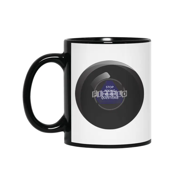 Sarcastic Magic 8 Ball Siyah Kupa