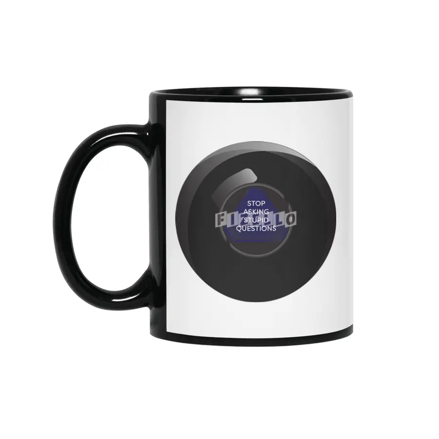 Sarcastic Magic 8 Ball Siyah Kupa