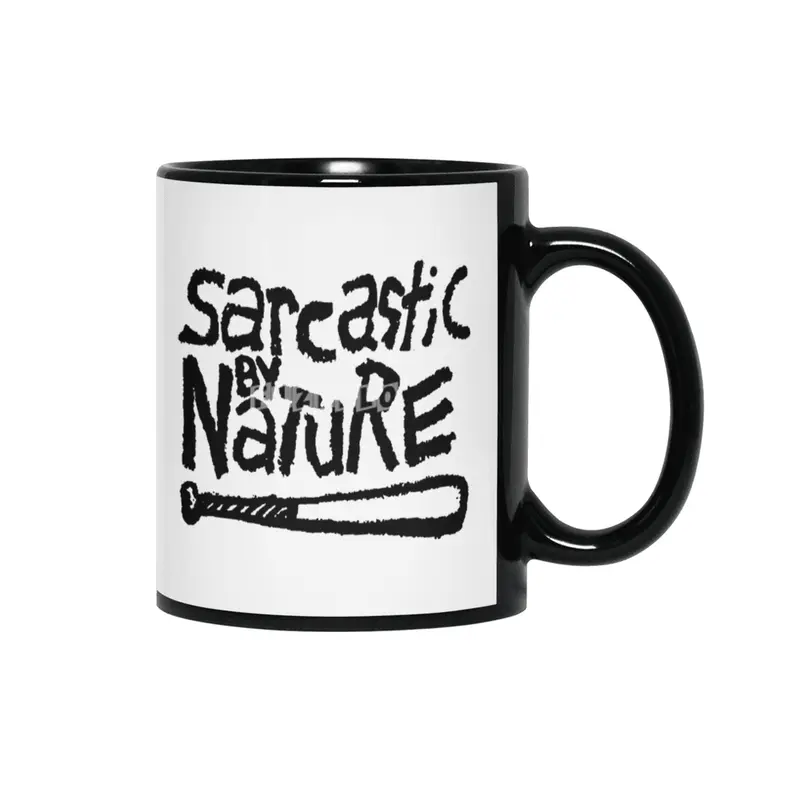 Sarcastic By Nature Siyah Kupa