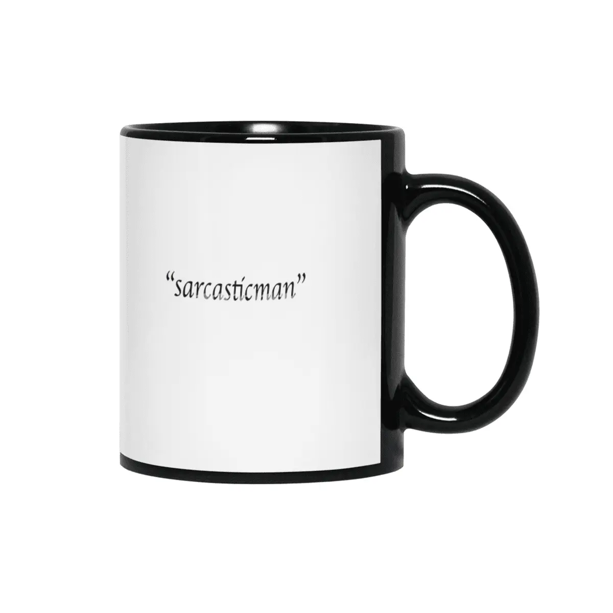 "sarcasticman" Siyah Kupa