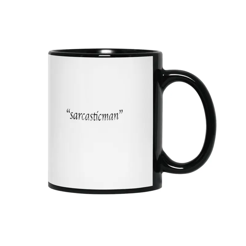 "sarcasticman" Siyah Kupa