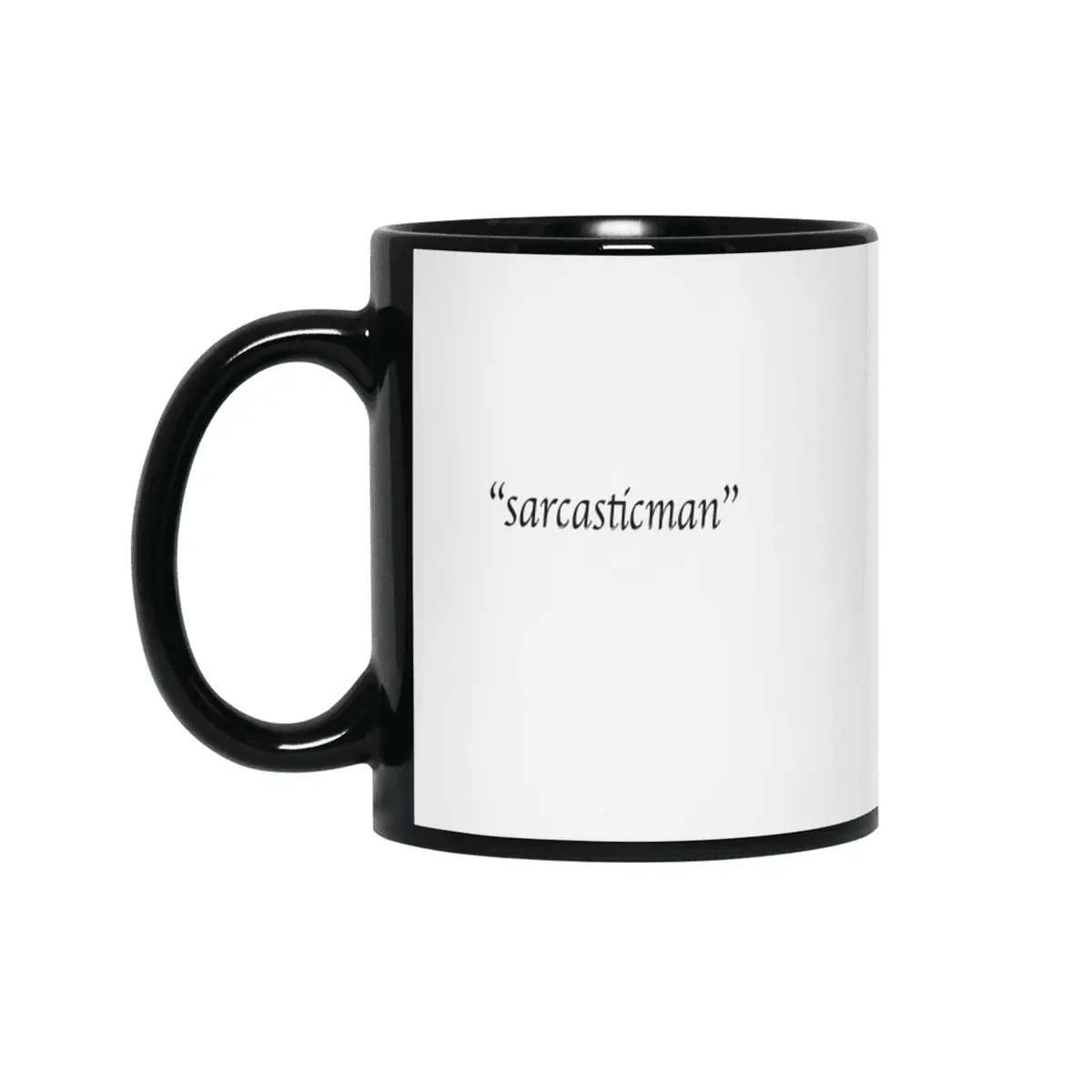 "sarcasticman" Siyah Kupa